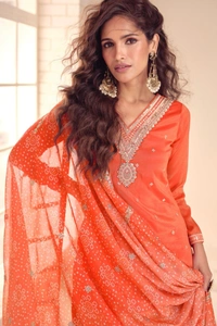 Antique Fashion 1 Kurti Plazoo Set Collection  - L, colour 3