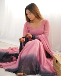 Antique Fashion 1 Anarkali Suit Set Collection  - Xl, OnionPink