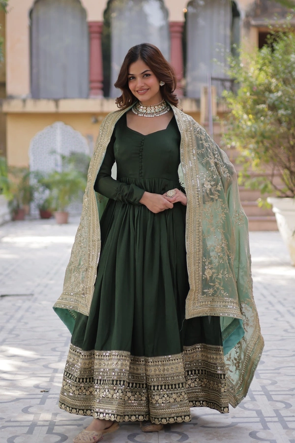 Antique Fashion 1 Gown duppta - L, colour 2