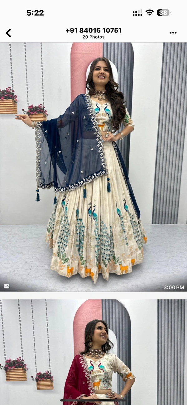 Antique Fashion 1 Wedding Wear Lehenga  - Blause size (Xl)