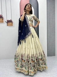 Antique Fashion 1 Wedding Wear Lehenga  - Blause size (Xl)