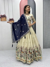 Antique Fashion 1 Wedding Wear Lehenga  - Blause size (Xl)