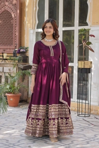 Antique Fashion 1 Gown Duppta - Xxl