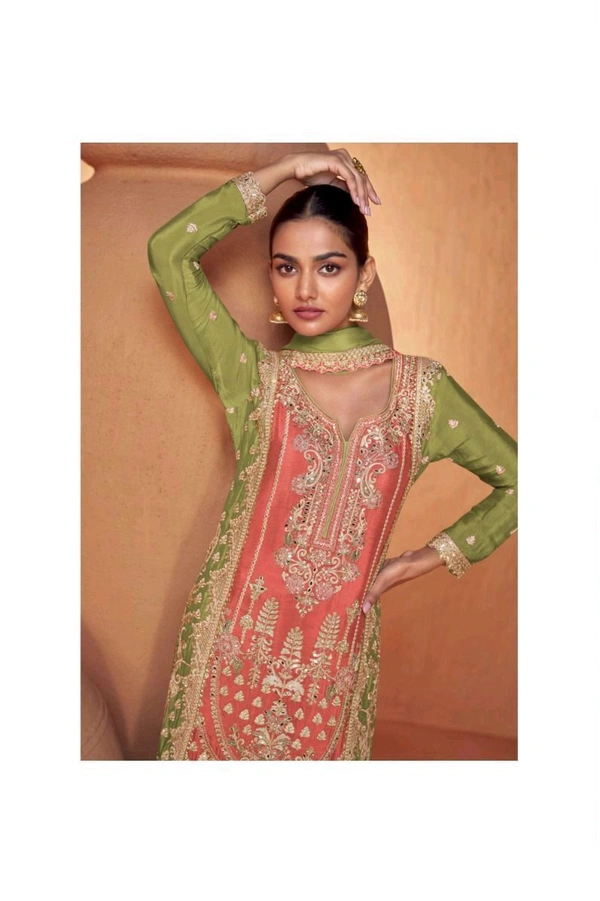 Antique Fashion 1 pakistani Suit  - L, colour 2