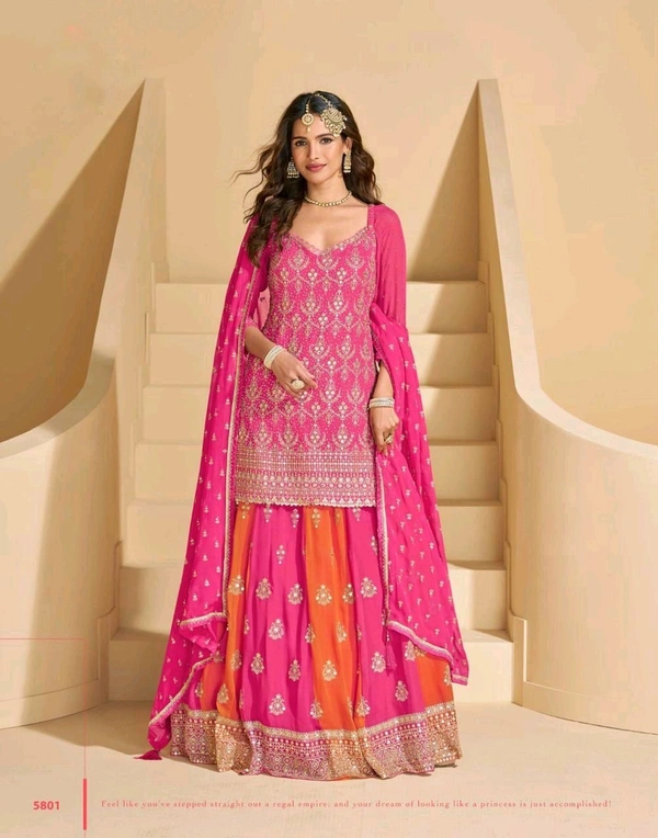 Antique Fashion 1 Kurti Lehenga Set