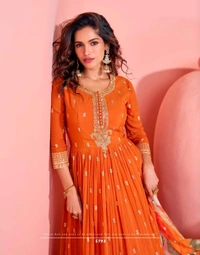 Antique Fashion 1 Gown Plus Duppta  - L