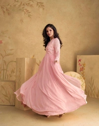Antique Fashion 1 Beautiful Aliya Cut Gown With Duppta  - S