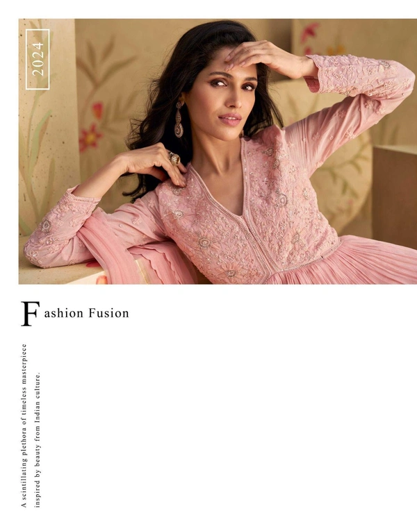 Antique Fashion 1 Beautiful Aliya Cut Gown With Duppta  - S
