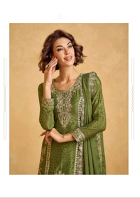 Antique Fashion 1 Kurti Plazo Set - M, Colour 1