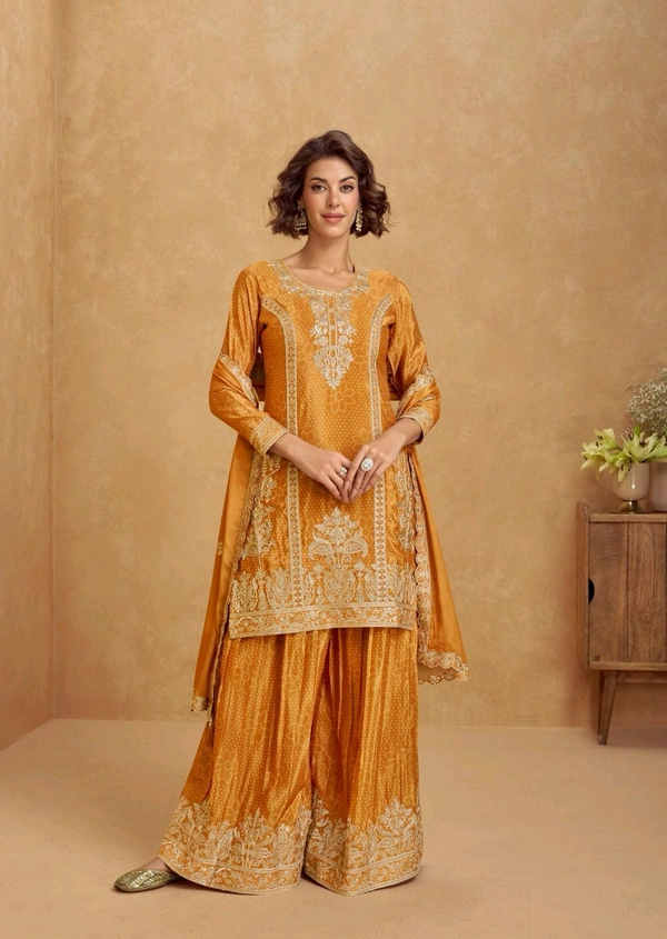 Antique Fashion 1 Kurti Plazo Set - Xl, Colour 2