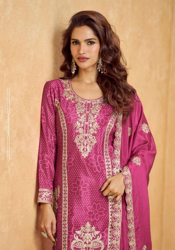 Antique Fashion 1 Kurti Plazo Set - L, Colour 3