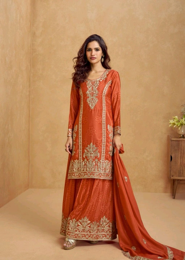 Antique Fashion 1 Kurti Plazo Set - S, Colour 4