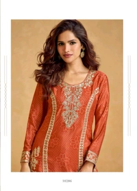 Antique Fashion 1 Kurti Plazo Set - M, Colour 4