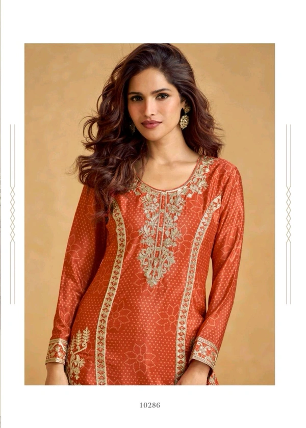 Antique Fashion 1 Kurti Plazo Set - M, Colour 4