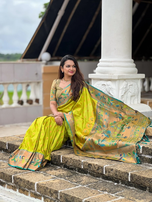Antique Fashion 1 Marigold Paithani