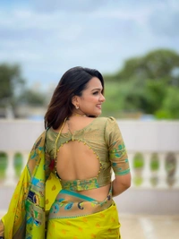 Antique Fashion 1 Marigold Paithani