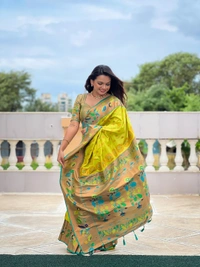 Antique Fashion 1 Marigold Paithani