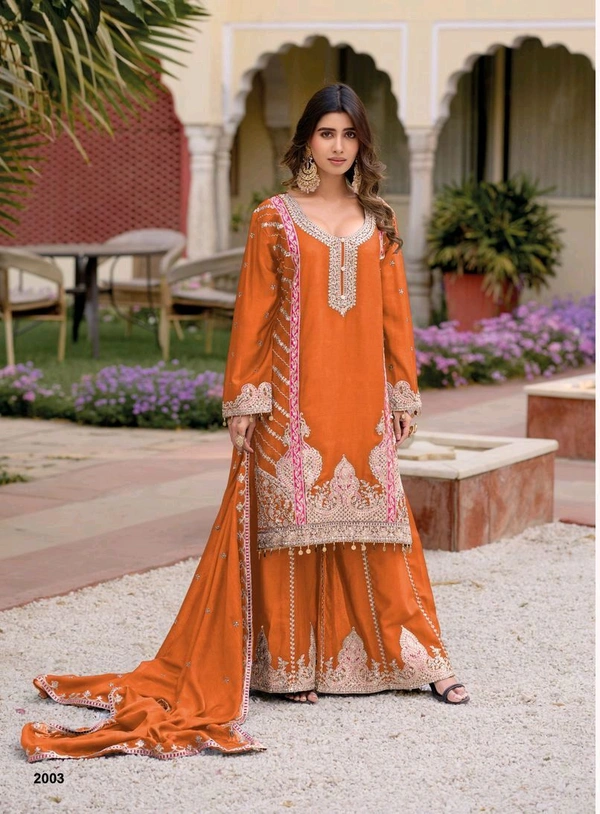 Antique Fashion 1 Kurti Plazo Set - Xxl, Flamingo