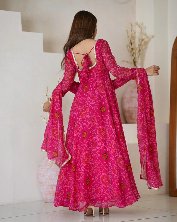 Antique Fashion 1 Anarkali Gown Collection  - XL, pink