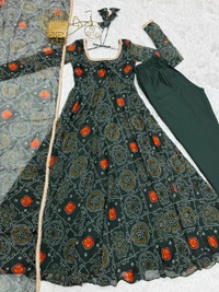 Antique Fashion 1 Anarkali Gown Collection  - M, green