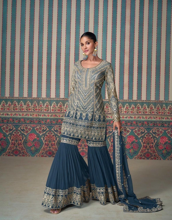 Antique Fashion 1 Kurti plazo Set  - Xl