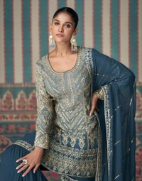 Antique Fashion 1 Kurti plazo Set  - Xl