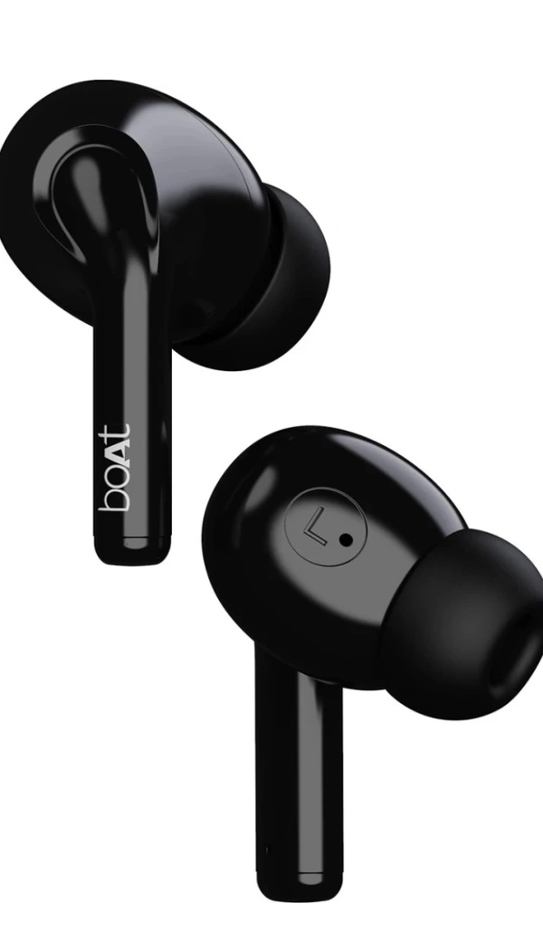 Boat Airdopes 161 With ASAP Charge 10,mm Drivers And 17 Hours Playback Bluetooth Headset (Pebble Black, True Wireless)  - bold blue,black,white