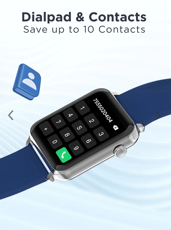 boAt Strom Call 1.69 Inch HD Display With Bluetooth Calling Smart Watch - Blue Stone, Onesize