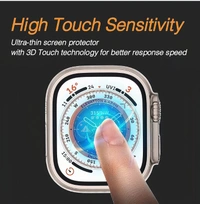 miZi Tempered Glass Guard For Apple Watch Ultra 49mm  - Yellow Orange