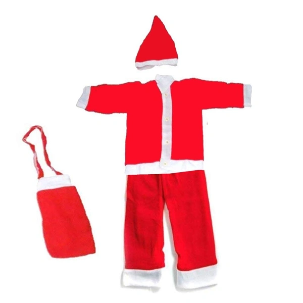 PK HUB Santa Claus Christmas Dress Combo for Children Kids(PACK OF 2) - 0-3 month