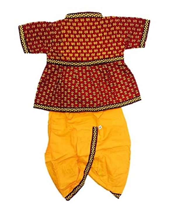 PK HUB Baby Boys Cotton Traditional half Sleeve Rajasthani Dress with Dhoti and Santa Claus Dress (pack of 2) - 6-12 months