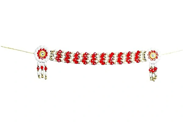 PK HUB Krishna Dandiya Garbha Navratri Dress 15 (6-12 Months) Set of 10 Items, Dhoti, bansuri,kundal,kamarbandh,2 mala,Bandhani,mukut,morpankh and patka for Diwali - 1-2year