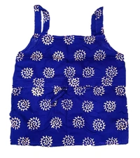 PK HUB® Baby Girl's Cotton Readymade Printed Lehenga Choli,Cute Gold print - 1-2 year, blue