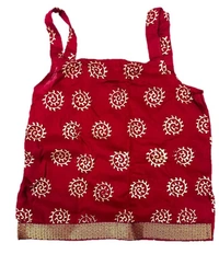 PK HUB® Baby Girl's Cotton Readymade Printed Lehenga Choli,Cute Gold print - 2-3Year, Maroon