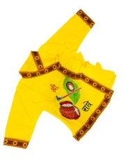 Boys Kids Ethnic Design Printed Cotton Dhoti Kurta Chaniya Choli Set For Casual, Festival, occasional Boys set,Mirror work - 2Y - 3Y