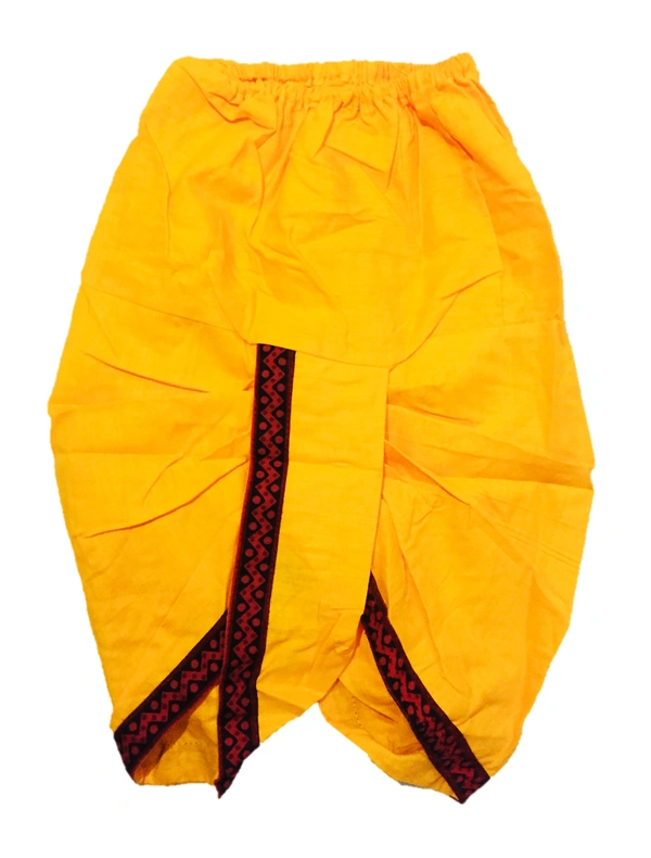 Boys Kids Ethnic Printed Design Cotton Dhoti Kurta Chaniya Choli Set For Casual, Festival, occasional Boys set - 2Y - 3Y