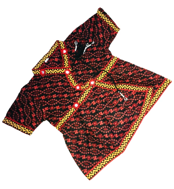 Boys Kids Ethnic Printed Design Cotton Dhoti Kurta Chaniya Choli Set For Casual, Festival, occasional Boys set - 3Y - 4Y