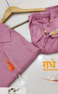 PK HUB Women's Embroidered Rayon Camel embroidery work  A-Line Kurti with Dhoti Pant - XXL, Pink