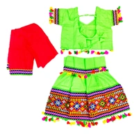 Fastive & Function Full stitches Ghagar Choli,leghnga Choli,Chania Choli Designer piece embroidery pattern for kids Girls - 4Y - 5Y