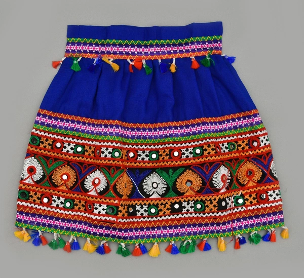Navratri Garba Full stitches Ghagar Choli,leghnga Choli,Chania Choli Dress-Cotton - 6M - 12M
