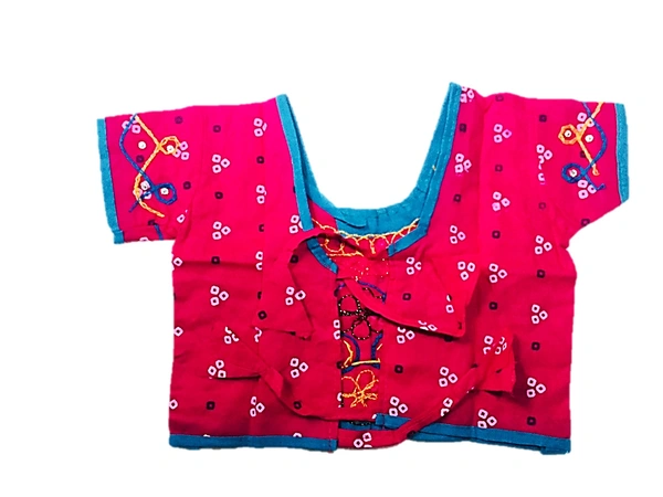 Navratri Garba Full stitches Ghagar Choli,leghnga Choli,Chania Choli Dress-Cotton - 4Y - 5Y