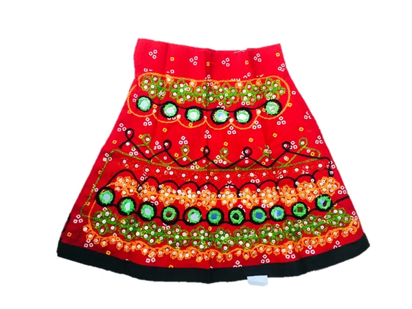Navratri Garba Full stitches Ghagar Choli,leghnga Choli,Chania Choli Dress-Cotton - 3Y - 4Y