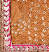 PK HUB jaipuri rajasthani women's art silk bandhej bandhani dupattas - FREE SIZE, Multicolor