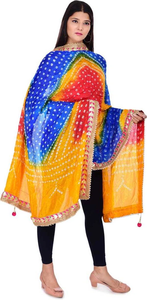 PK HUB®
Art Silk Self Design Multicolor Women Dupatta - FREE SIZE, Multicolor
