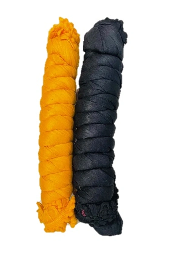 PK HUB PK MART Women's Solid Cotton Dupatta pack of 2 - FREE SIZE, Orange