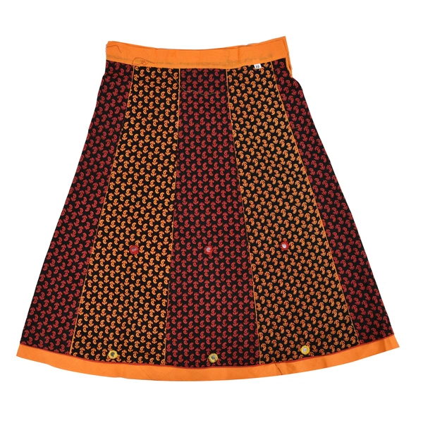 Readymade Lehnaga Choli Set For Kids Girls Fabric Pure Cotton Multi - 6M - 12M