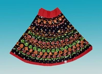 Traditional Navratri Garba Special Cotton Chaniya Choli With Embroidered Mirror Work With  Dupatta For Kids Girl's - 6M - 12M