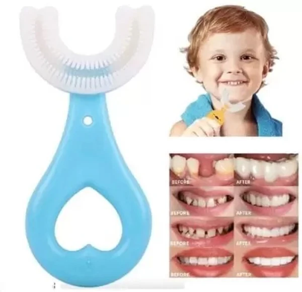 U Shaped 360 Degree Soft Toothbrush for Kids - Pack of 1