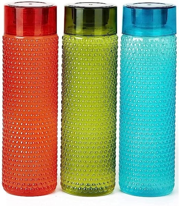 Bubble Shape Water Bottles - Lightweight, Leak Proof, Unbreakable for School, Office, Home (Pack of 3)