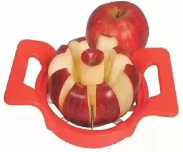 Plastic & Stainless Steel Apple cutter (Multicolor)